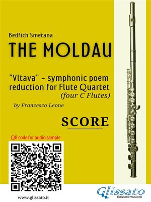 cover image of Flute Quartet score of "The Moldau"